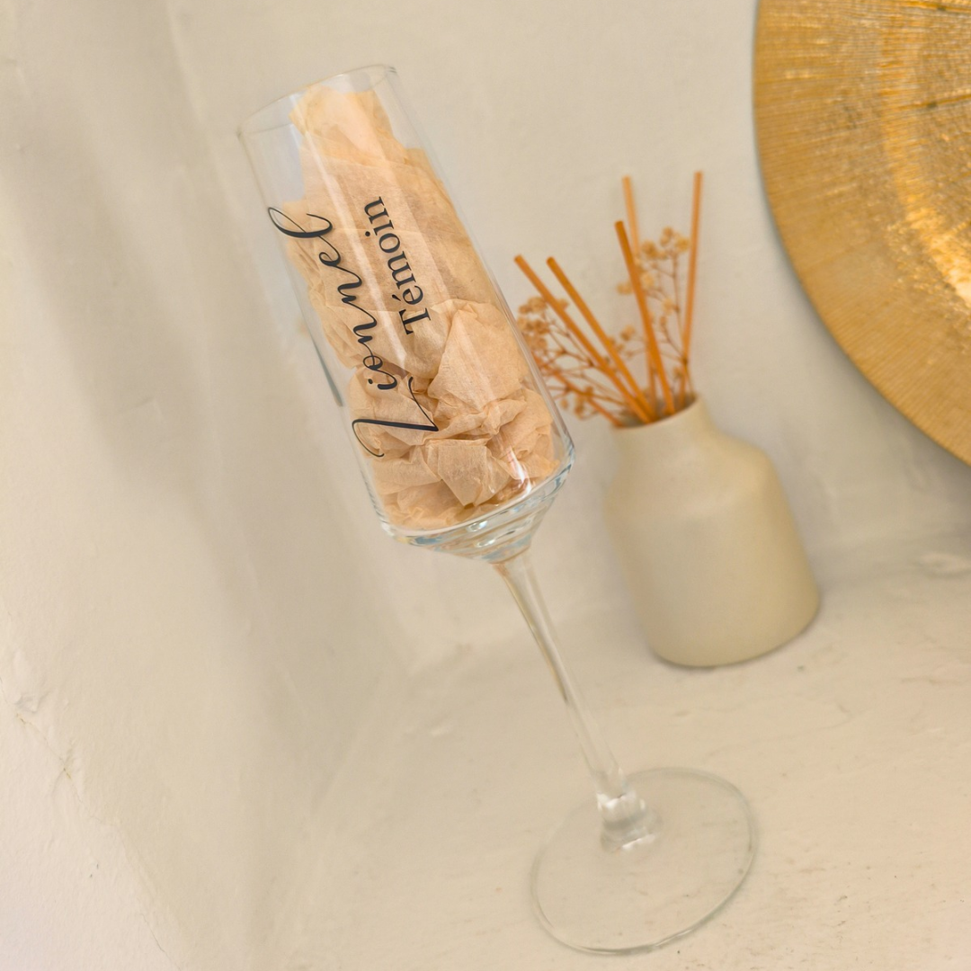Flûte à champagne personnalisé