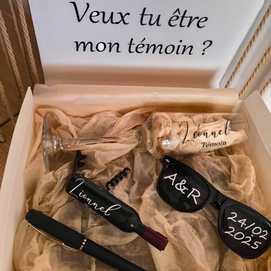 Box demande de témoin Homme