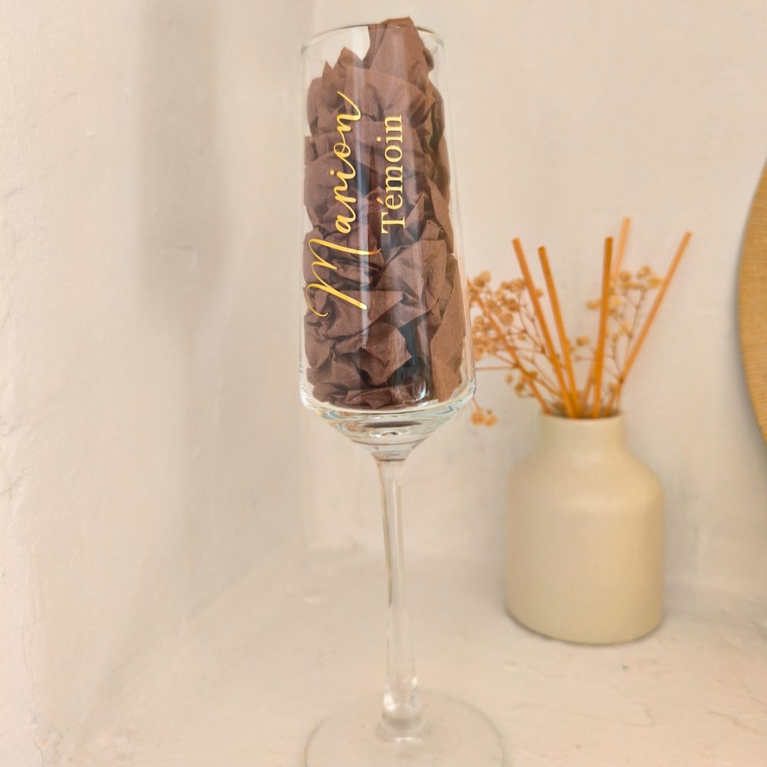 Flûte à champagne personnalisé