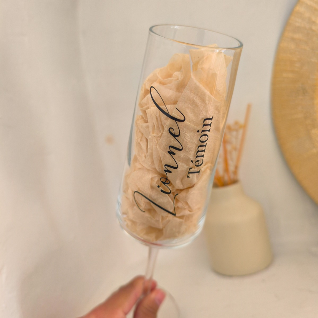 Flûte à champagne personnalisé